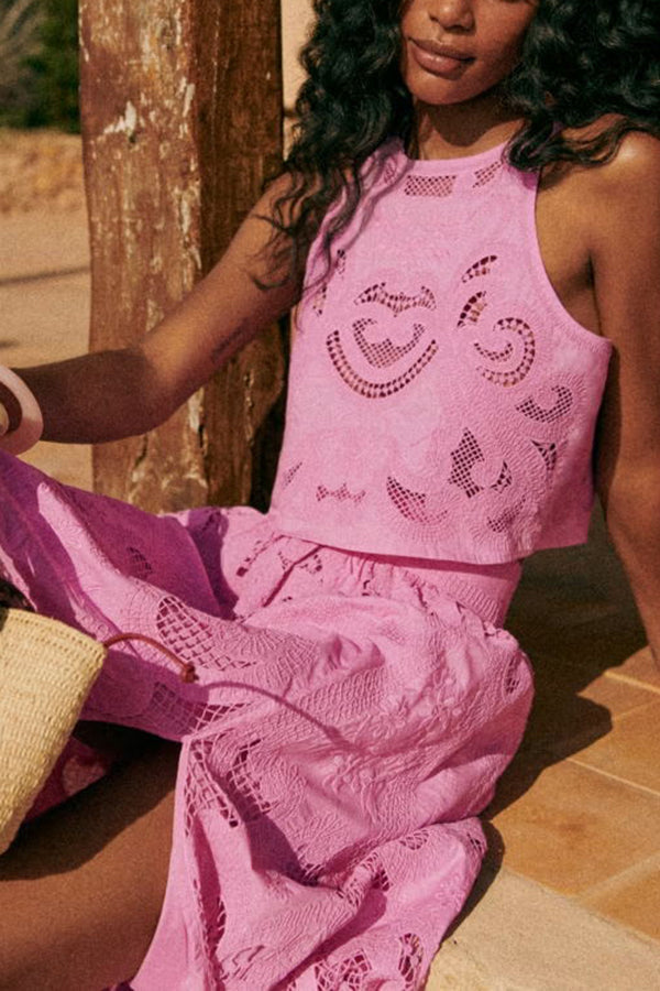 Neriah - Conjunto de vestido de encaje