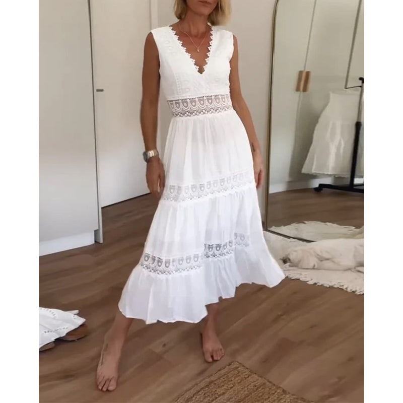 Aurelie™ | Vestido Elegante de Encaje con Escote en V