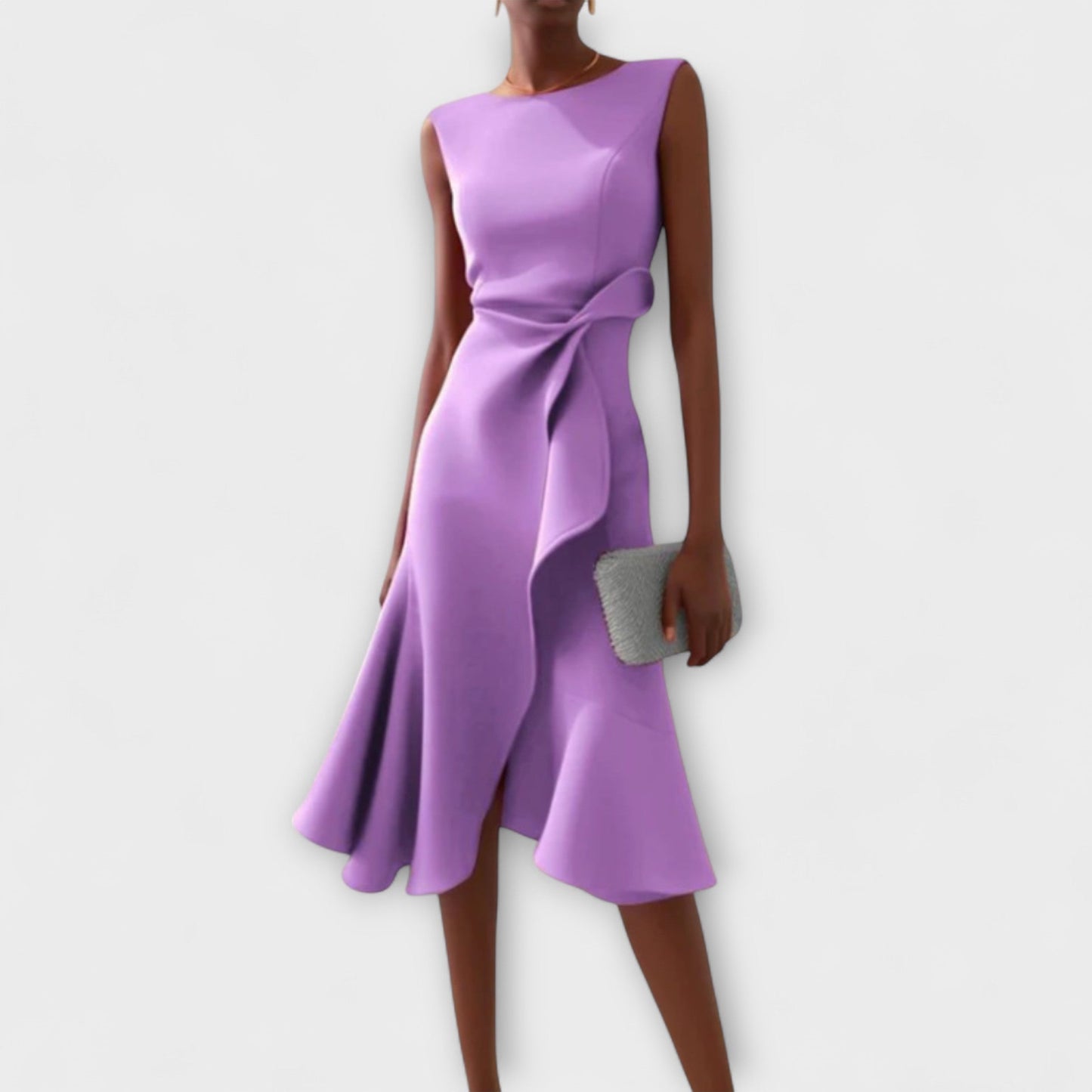 Juliette – Vestido Midi Asimétrico Drappeado