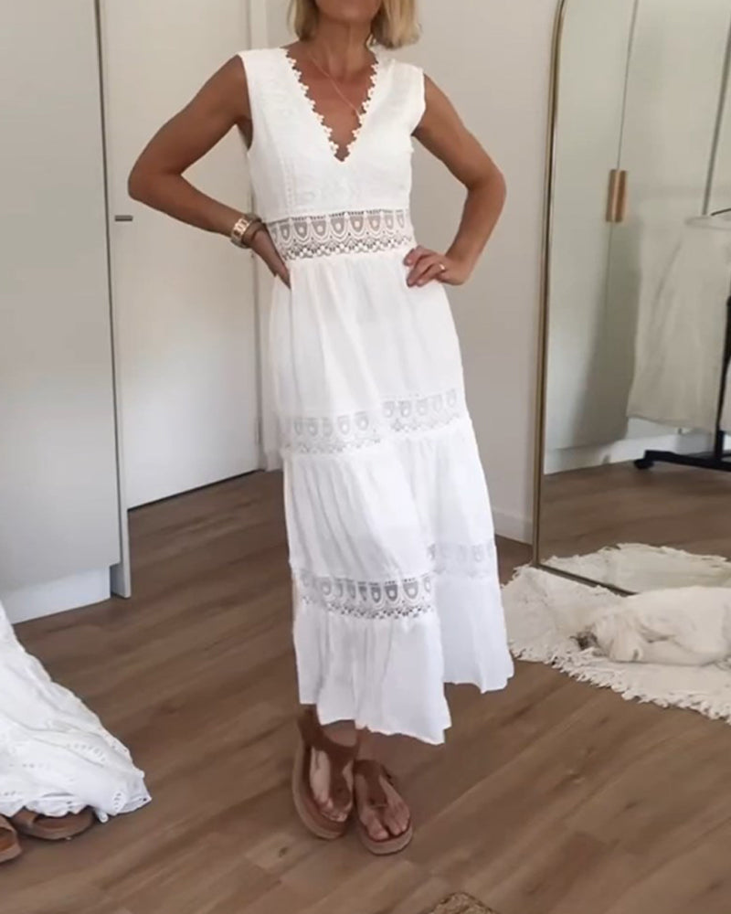 Aurelie™ | Vestido Elegante de Encaje con Escote en V