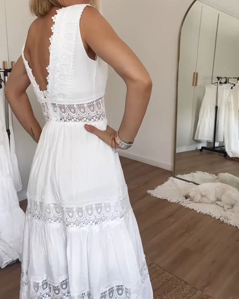 Aurelie™ | Vestido Elegante de Encaje con Escote en V