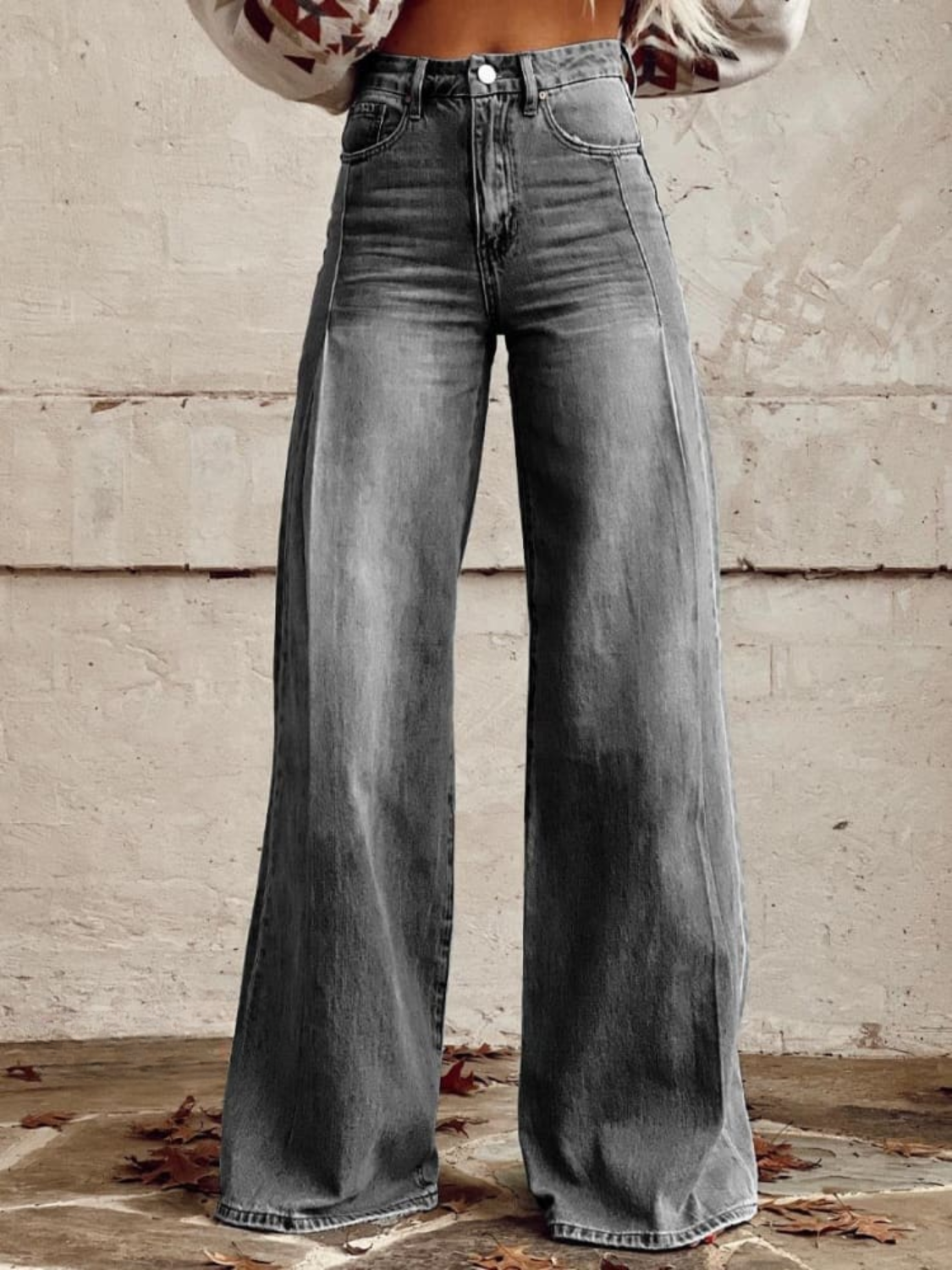 Pantalones Pierna-Ancha Elegantes
