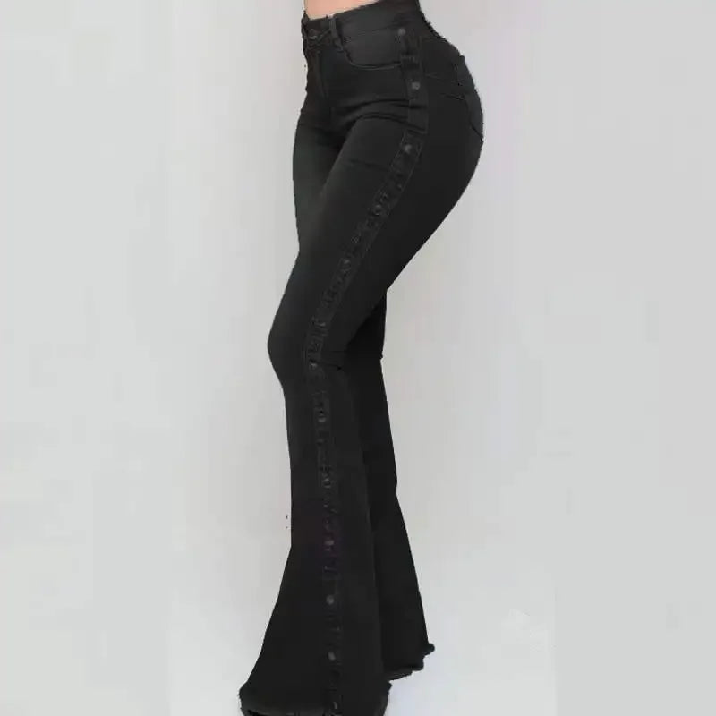 Jeans Flare Vintage de Cintura Alta – Estilo y Comodidad