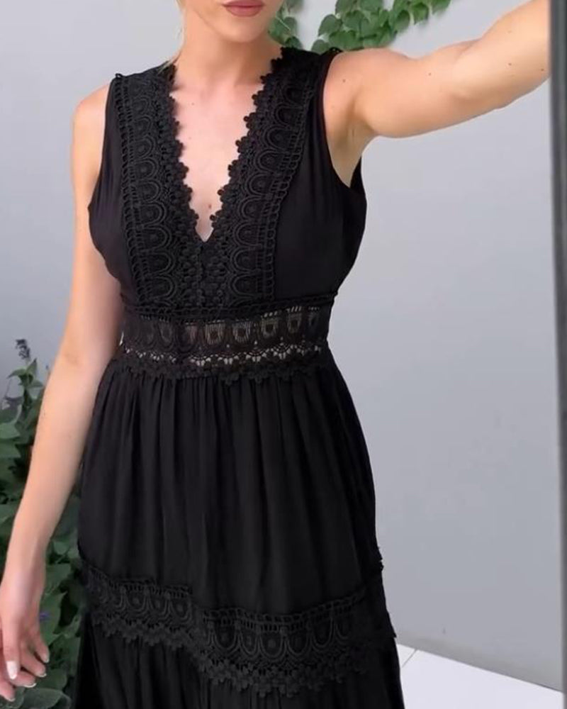 Aurelie™ | Vestido Elegante de Encaje con Escote en V