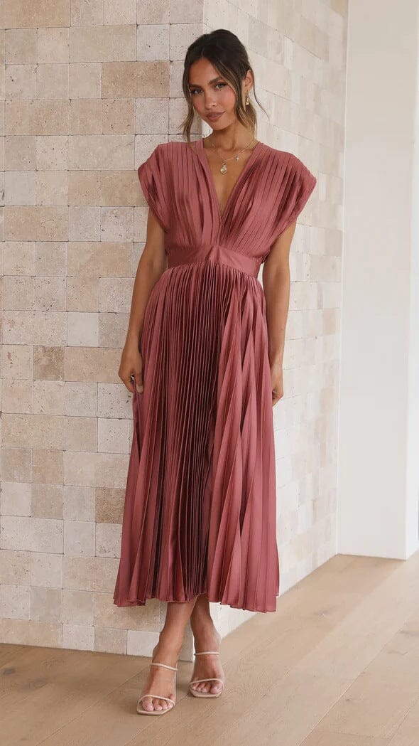 Vestido-Midi Elegante Seda