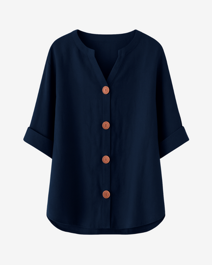BEATRIZ | Blusa de lino relajada - elegancia atemporal