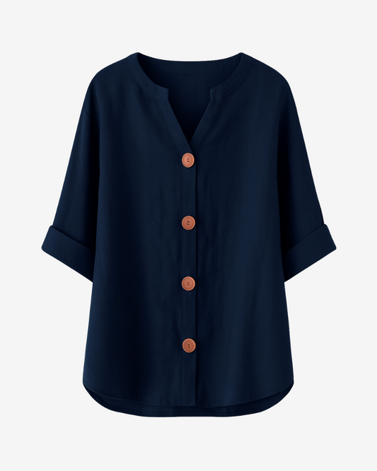 BEATRIZ | Blusa de lino relajada - elegancia atemporal