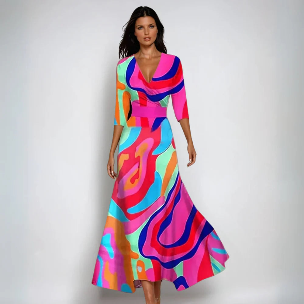 Isabela - Vestido floral elegante — Siéntete segura