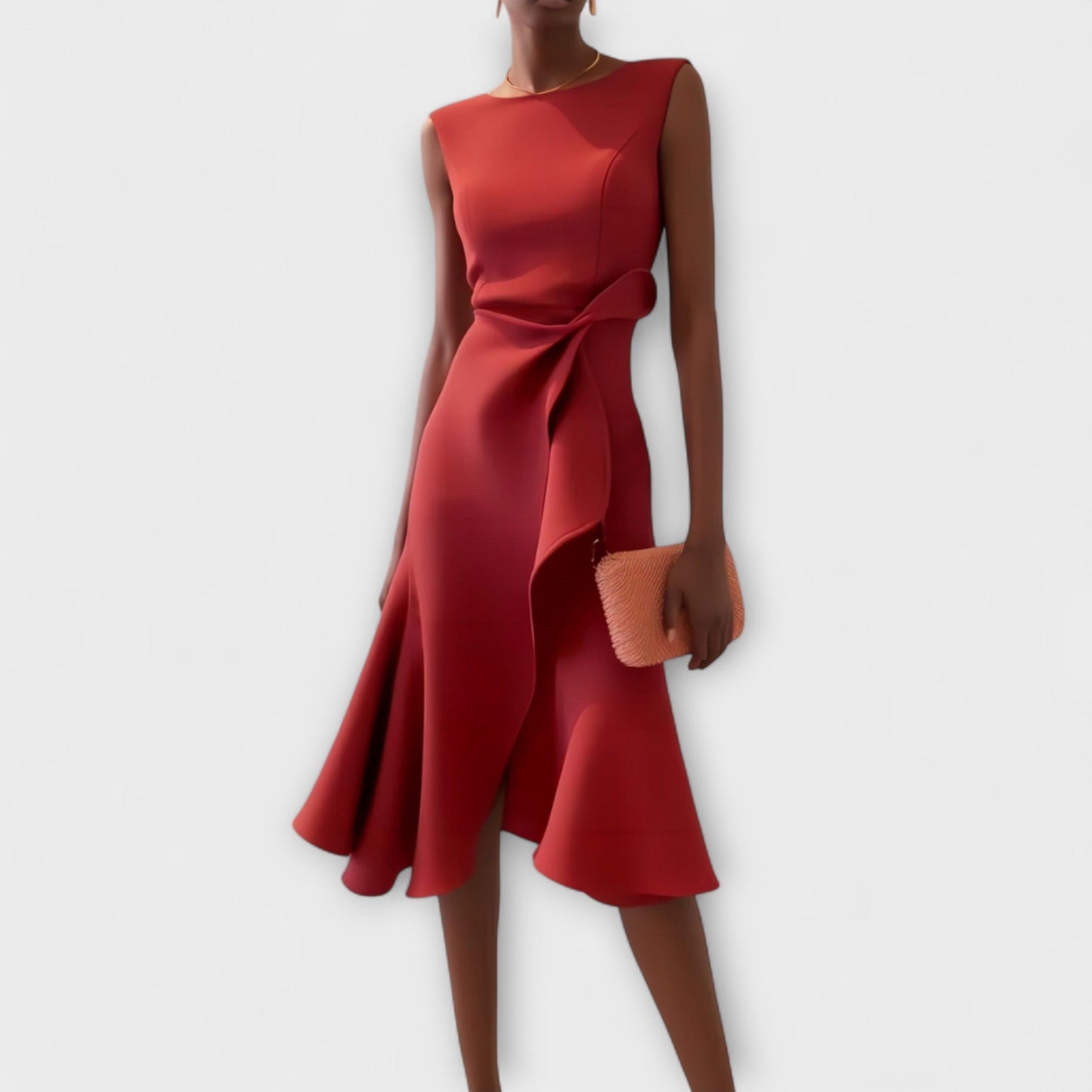Juliette – Vestido Midi Asimétrico Drappeado