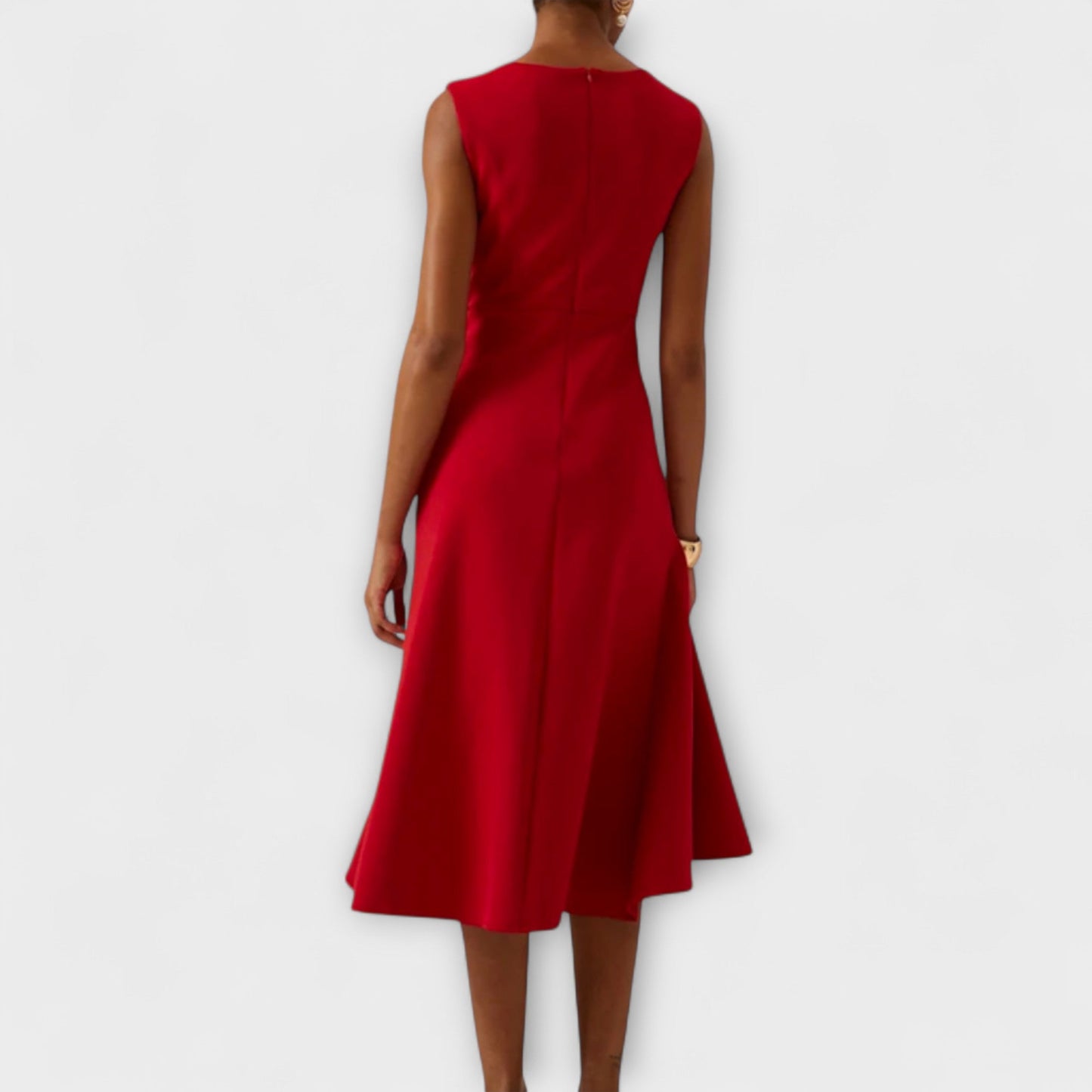 Juliette – Vestido Midi Asimétrico Drappeado