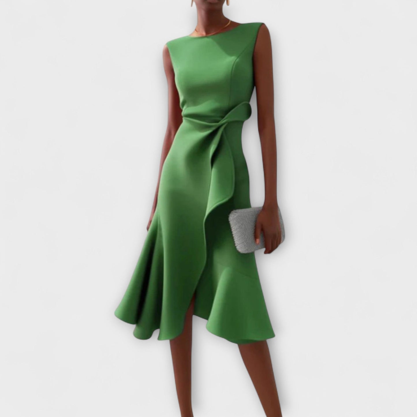 Juliette – Vestido Midi Asimétrico Drappeado