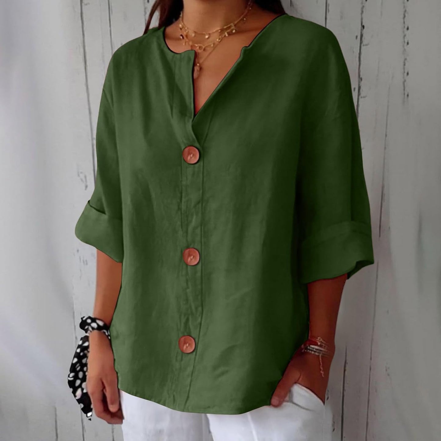 BEATRIZ | Blusa de lino relajada - elegancia atemporal