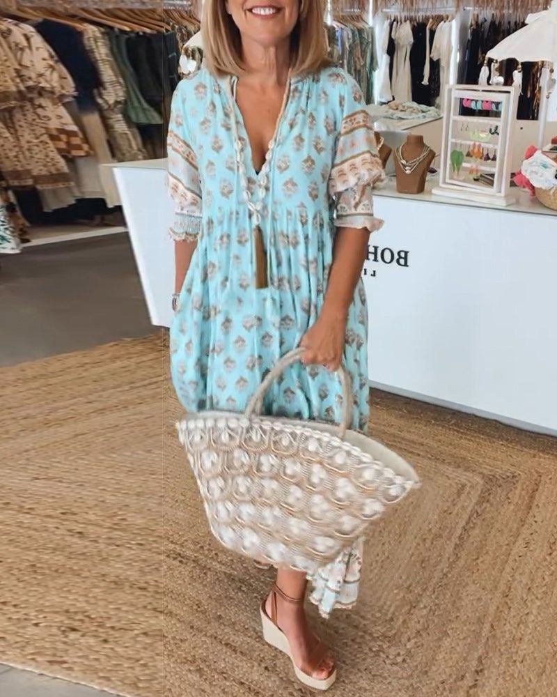 CAMILA – Vestido casual estampado