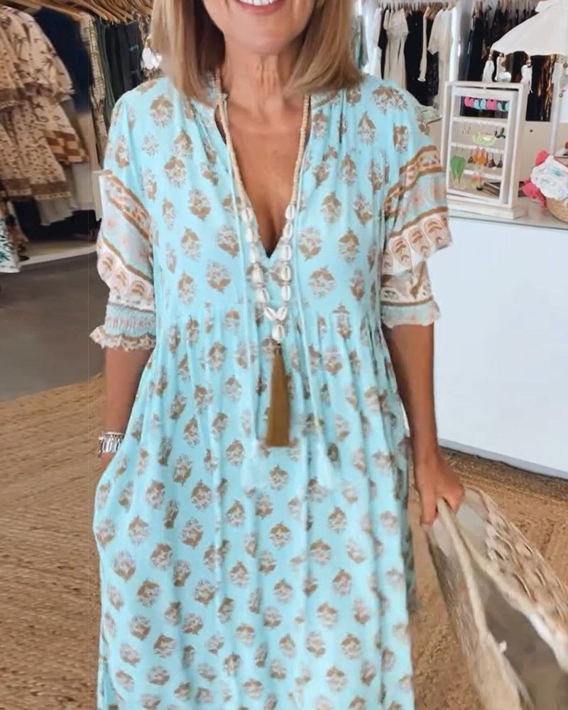 CAMILA – Vestido casual estampado