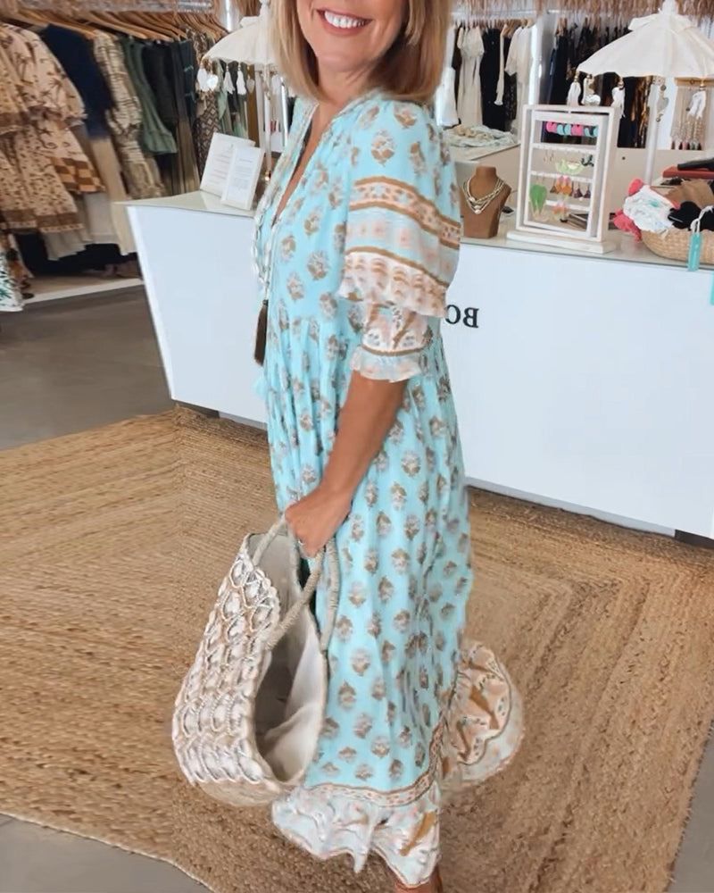 CAMILA – Vestido casual estampado