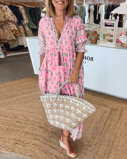 CAMILA – Vestido casual estampado