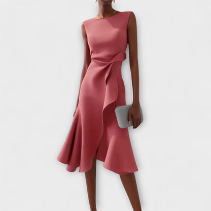 Juliette – Vestido Midi Asimétrico Drappeado