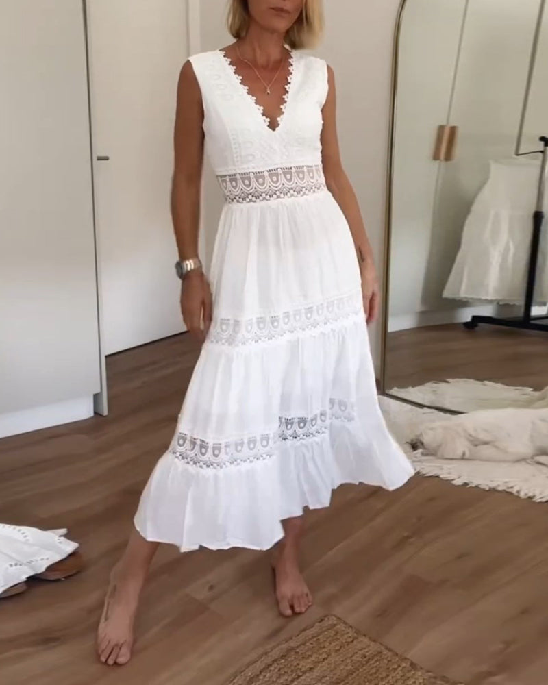 Aurelie™ | Vestido Elegante de Encaje con Escote en V
