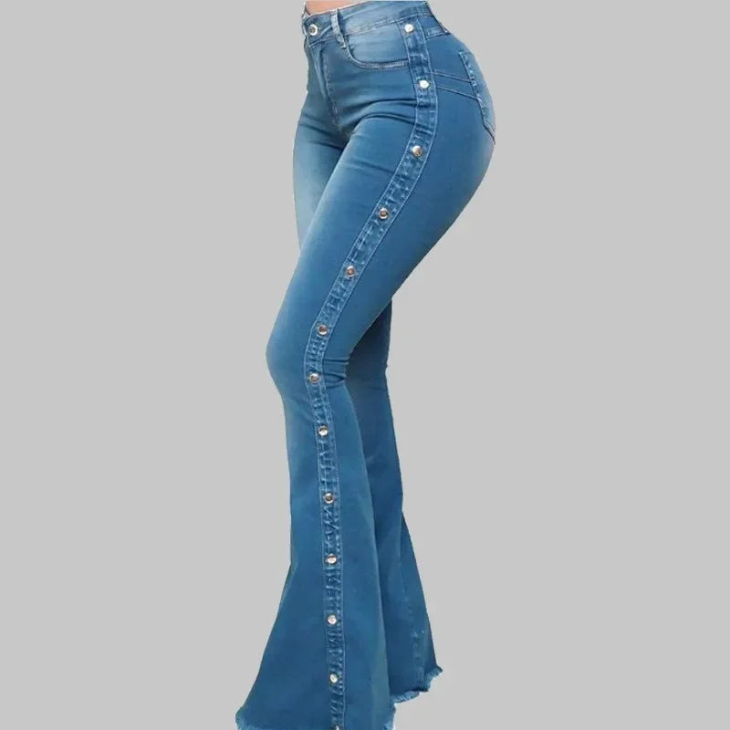 Jeans Flare Vintage de Cintura Alta – Estilo y Comodidad