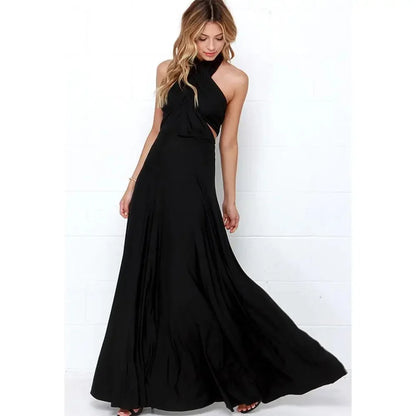 Vestido Largo Rojo Convertible Mujer – Sexy, Boho y Multiusos