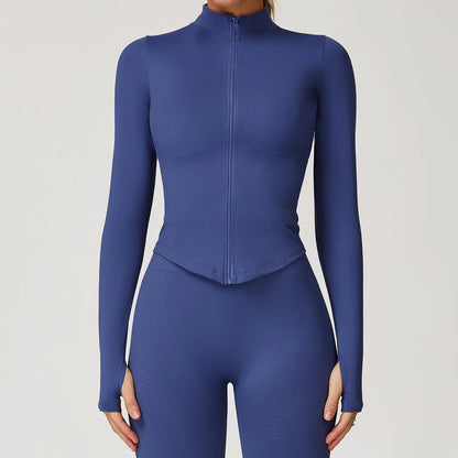 Deportivo Mujer Manga Larga – Cuello Alto y Tejido Acanalado | Isabella Collection