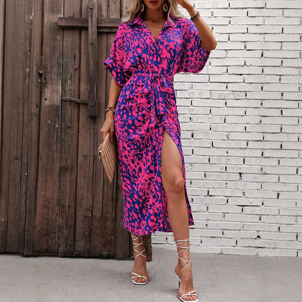 Vestido Camisero Largo de Verano Mia Muse – Chic, Fresco y Sin Esfuerzo