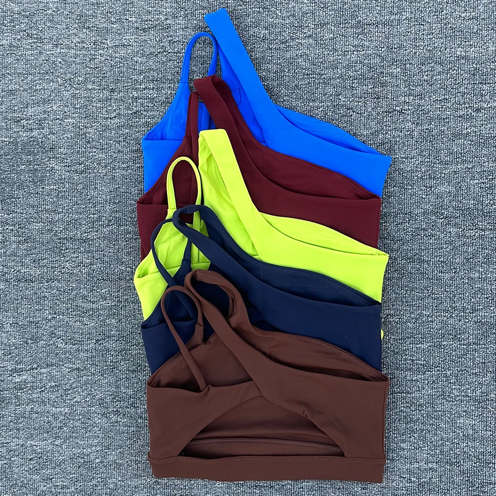Top Deportivo Shockproof con Tirante Oblicuo – Sofía Collection