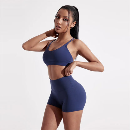 Conjunto Deportivo Mujer 2 Piezas – Top Shockproof y Leggings Cintura Alta | Valentina Collection
