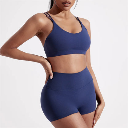Conjunto Deportivo Mujer 2 Piezas – Top Shockproof y Leggings Cintura Alta | Valentina Collection