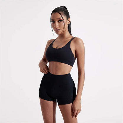 Conjunto Deportivo Mujer 2 Piezas – Top Shockproof y Leggings Cintura Alta | Valentina Collection