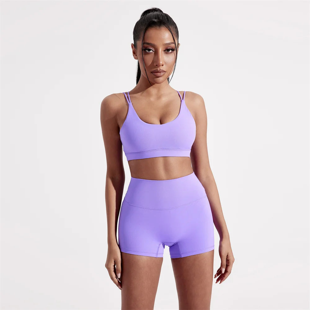 Conjunto Deportivo Mujer 2 Piezas – Top Shockproof y Leggings Cintura Alta | Valentina Collection