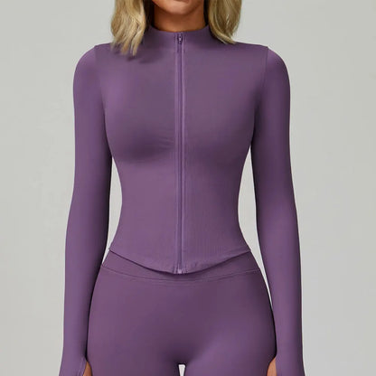 Deportivo Mujer Manga Larga – Cuello Alto y Tejido Acanalado | Isabella Collection