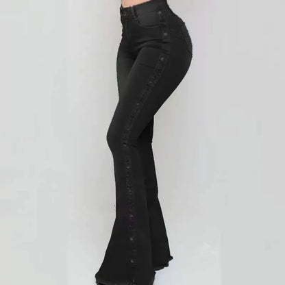 Jeans Flare Vintage de Cintura Alta – Estilo y Comodidad
