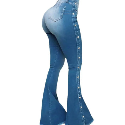 Jeans Flare Vintage de Cintura Alta – Estilo y Comodidad