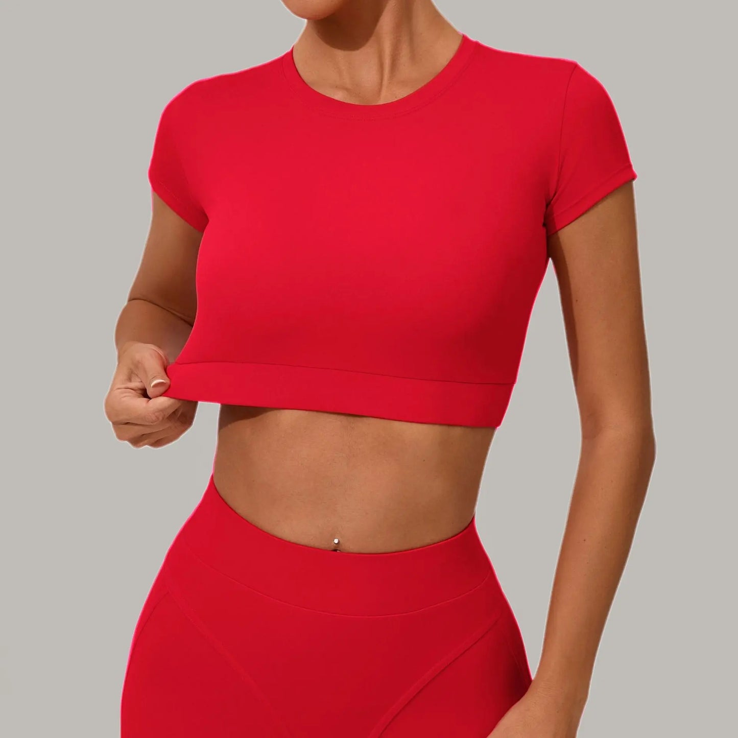 Camiseta Deportiva Mujer Manga Corta – Secado Rápido para Yoga, Pilates y Running | Camila Collection