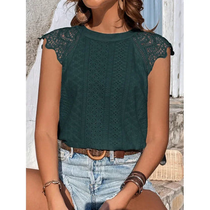 Top Isabella – Con Lazo Elegante y Detalles de Ojal 🎀