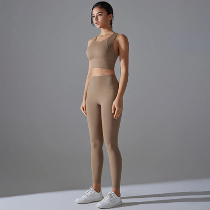 Conjunto Deportivo Mujer – Top Crop Shockproof y Pantalón | Lucía Collection