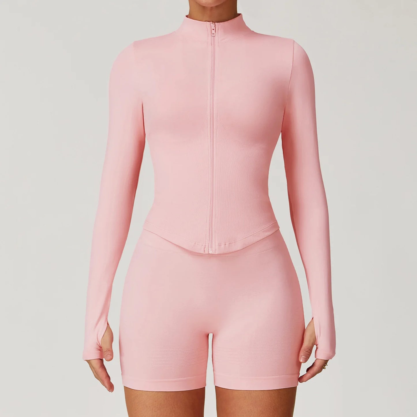 Deportivo Mujer Manga Larga – Cuello Alto y Tejido Acanalado | Isabella Collection