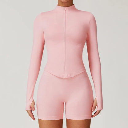 Deportivo Mujer Manga Larga – Cuello Alto y Tejido Acanalado | Isabella Collection