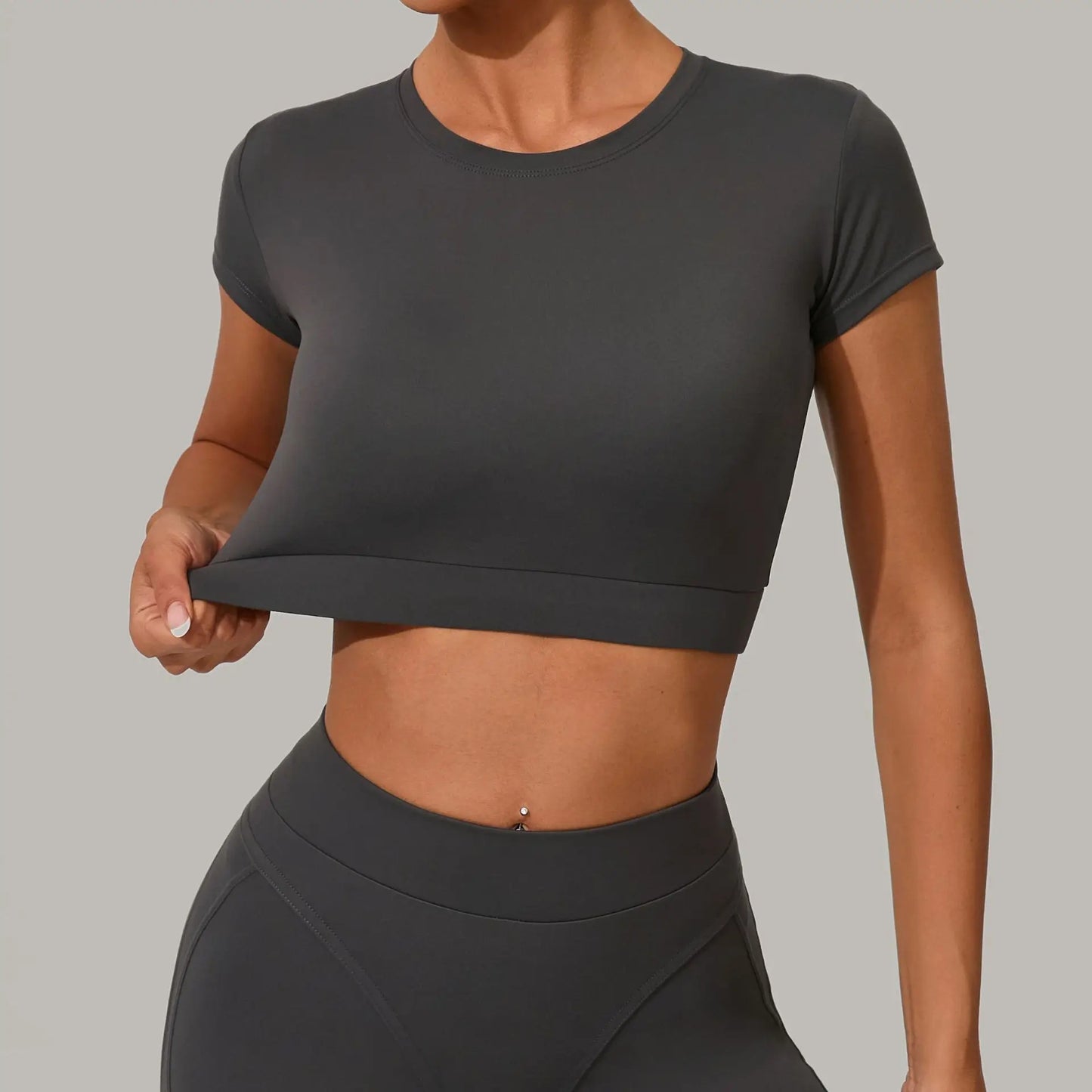 Camiseta Deportiva Mujer Manga Corta – Secado Rápido para Yoga, Pilates y Running | Camila Collection
