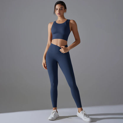 Conjunto Deportivo Mujer – Top Crop Shockproof y Pantalón | Lucía Collection