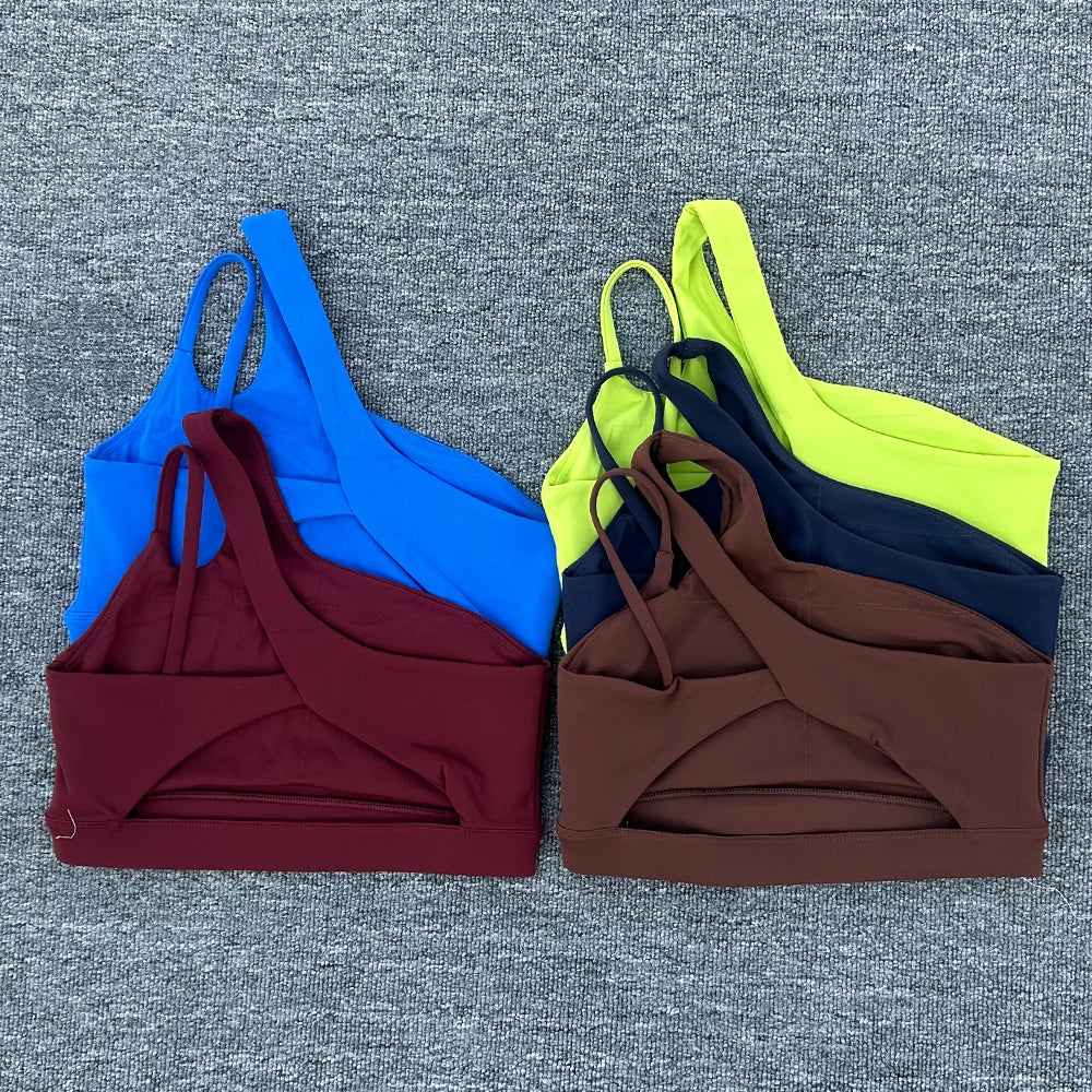 Top Deportivo Shockproof con Tirante Oblicuo – Sofía Collection