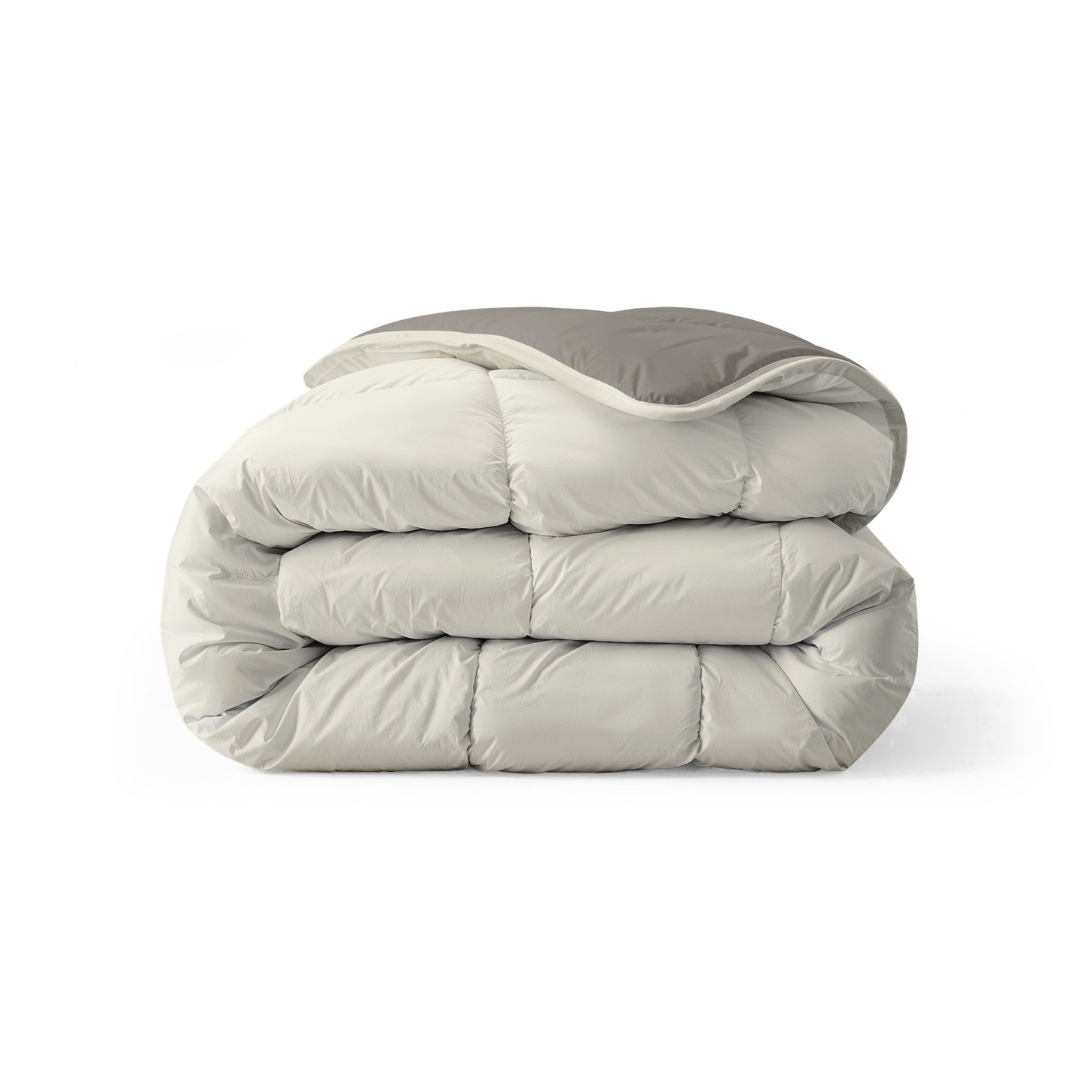 MJR Edredones - Royalbed Gris Tierno y Crema