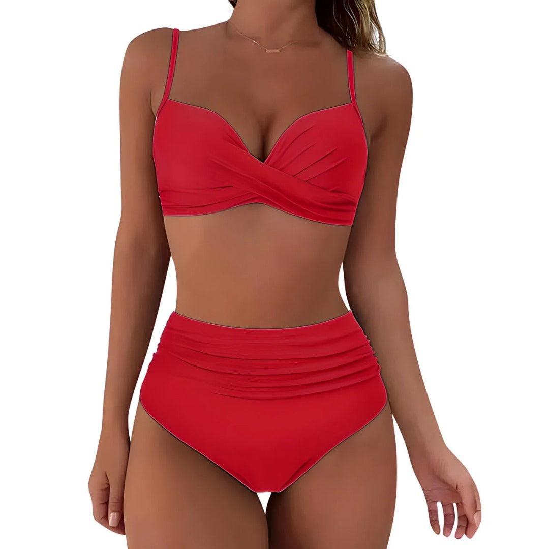 Alma – Bikini Elegante de Cintura Alta