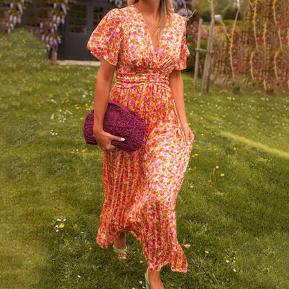 Elsie - Vestido Clásico con Escote en V