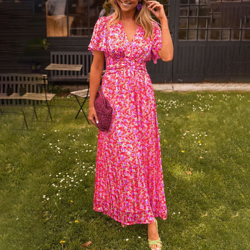 Elsie - Vestido Clásico con Escote en V